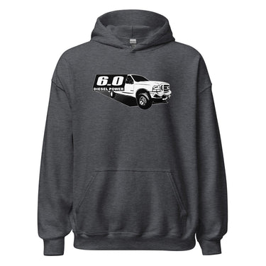 6.0 Powerstroke Hoodie in grey